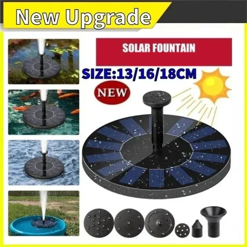 Bonsai Garden Fountain - 13/16/18cm Solar - Driven Fountain Pumps: