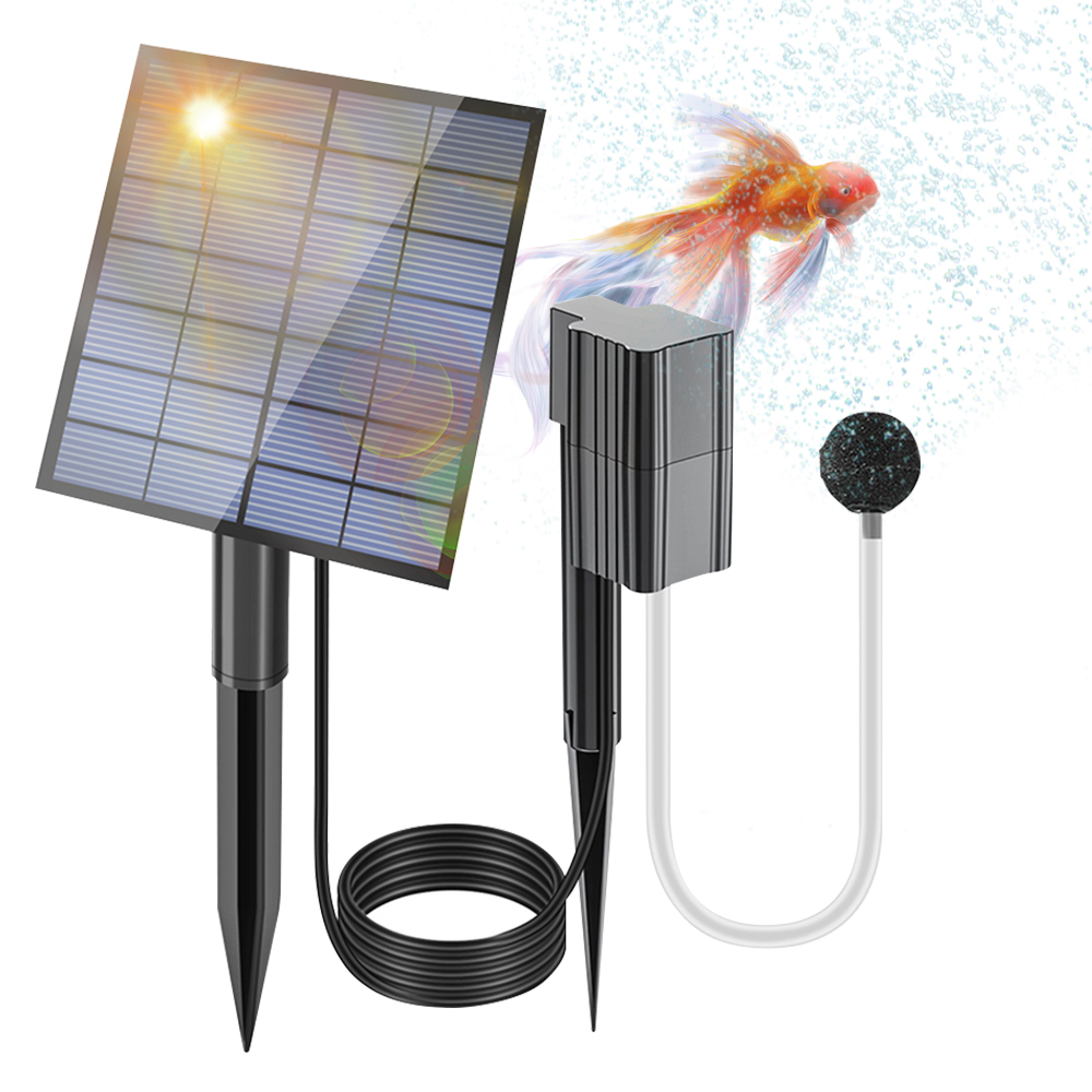 Bonsai Garden Fountain - Solar Pond Aerator 2.5W/7V Air Pump