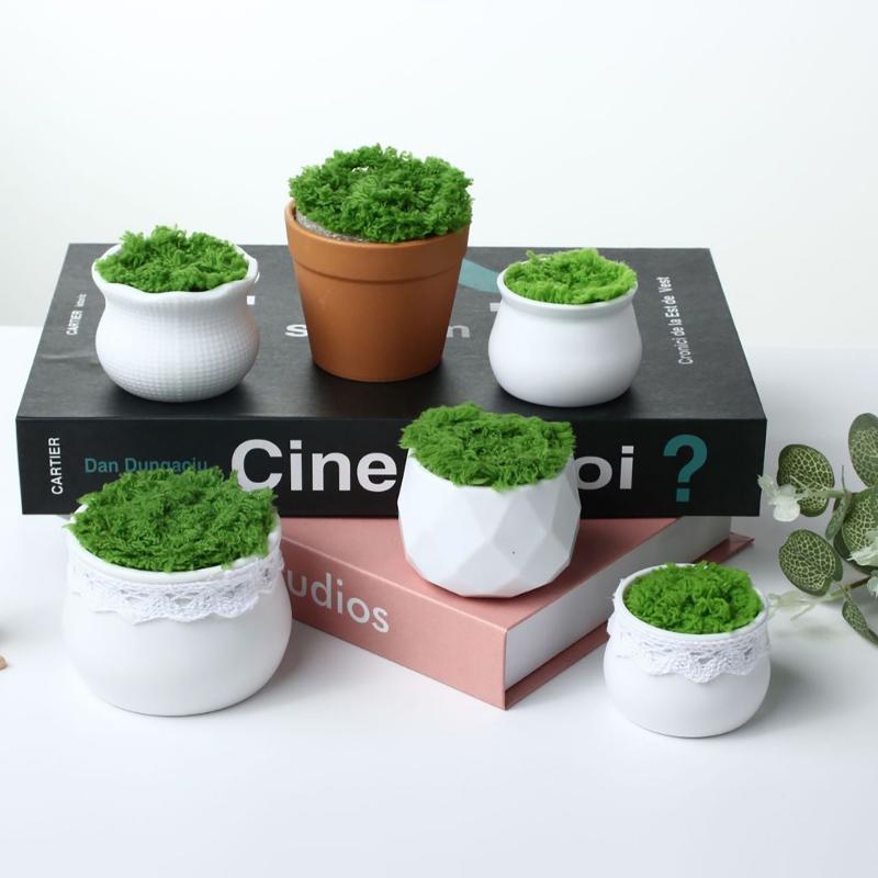 Bonsai Garden Pot - 5Pcs Creative Balcony Fake Flowers Garden