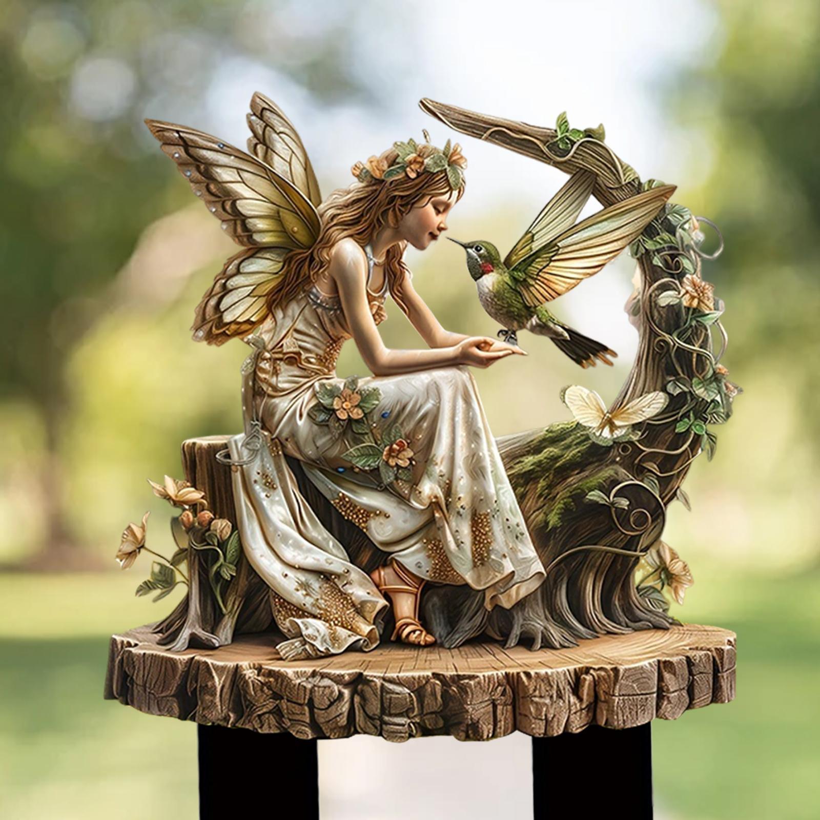 Bonsai Garden Pot - Fairy Decorative Garden Stake 2D Flower