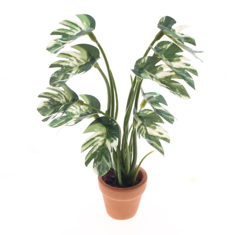 Bonsai Gardening - New.1PC 1/12 Dollhouse Simulation Monstera Green