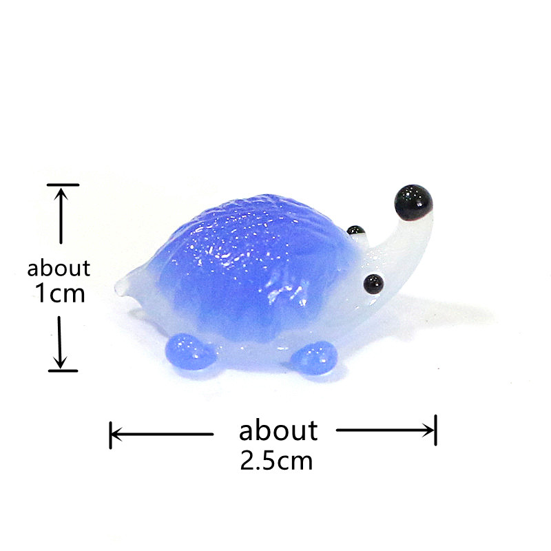 Handmade Mini Glass Hedgehog F - đánh giá và giá Bonsai Garden Japan