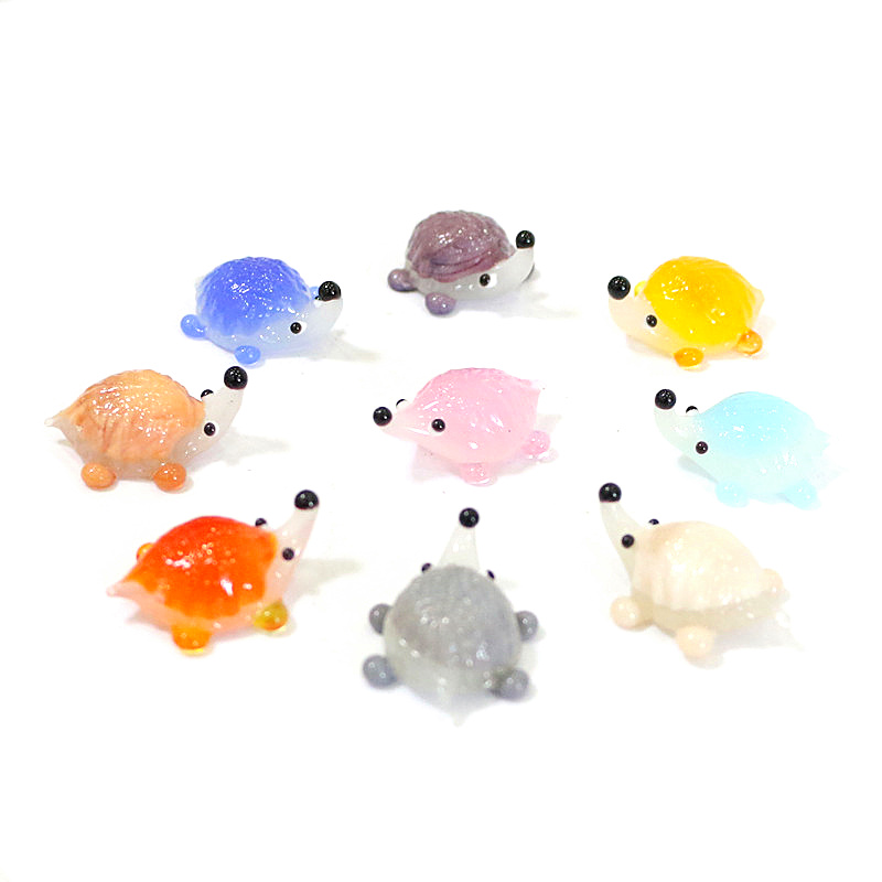 Handmade Mini Glass Hedgehog F - đánh giá và giá Bonsai Garden Japan