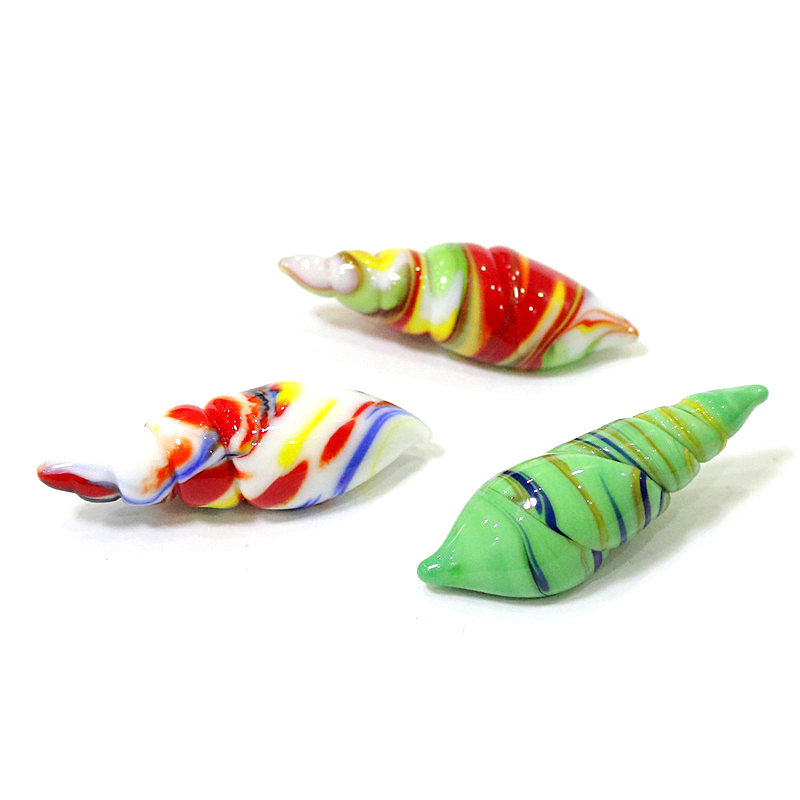 Cute Mini Glass Shell Conch Or - đánh giá và giá Bonsai Garden Europe