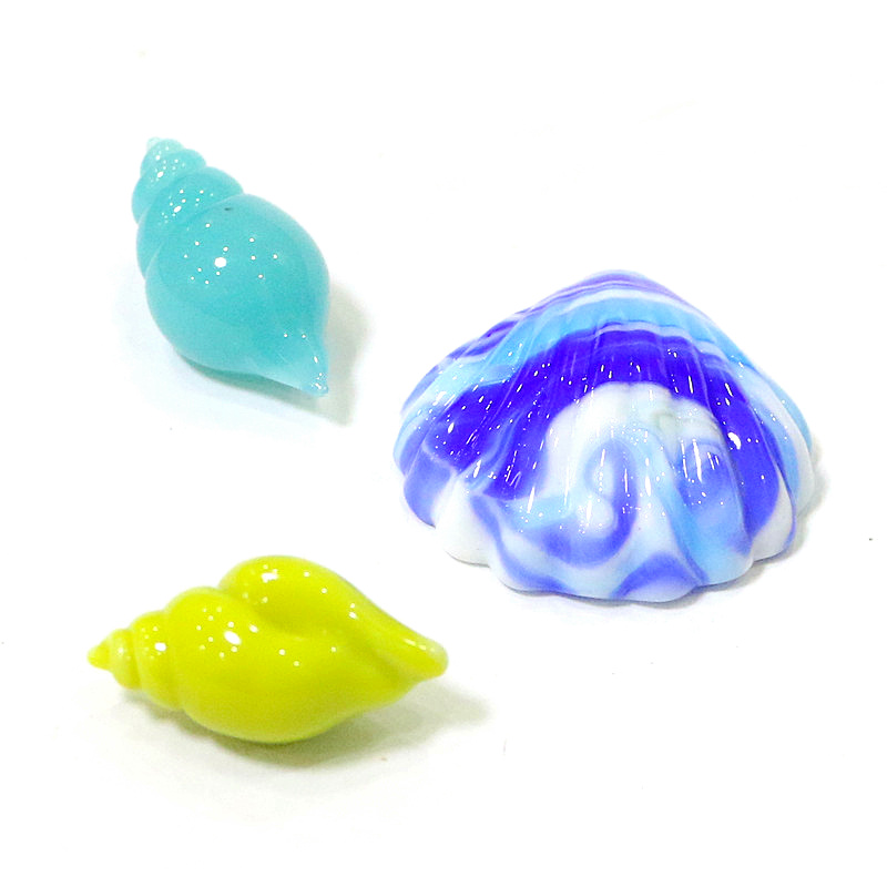 Cute Mini Glass Shell Conch Or - đánh giá và giá Bonsai Garden Europe