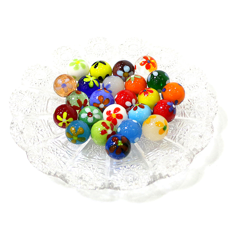 6pcs 16mm Colorful Rare Glass  - đánh giá và giá Bonsai Garden Europe