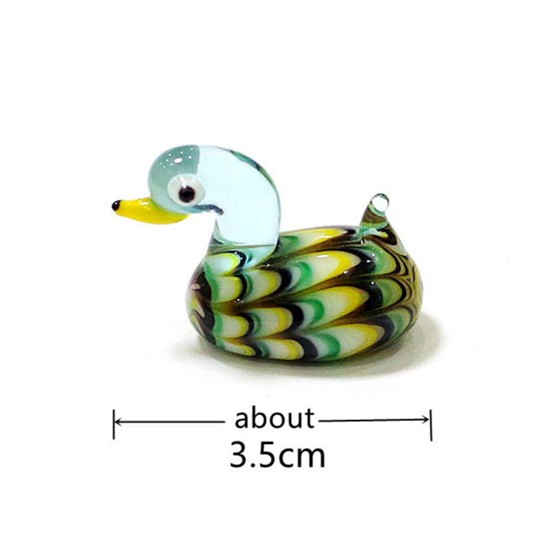 Handmade Mini Glass Duck Figur - đánh giá và giá Bonsai Garden Europe