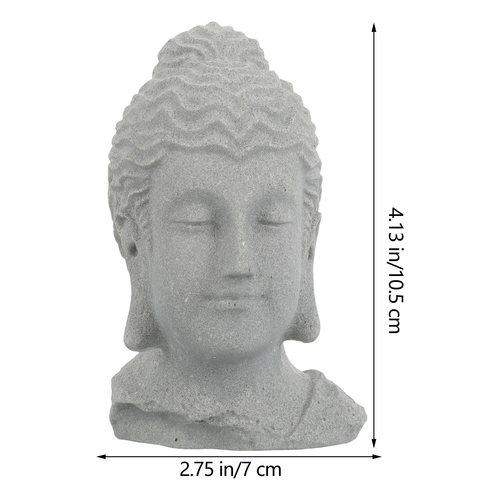 Meditating Buddha Head Statue  - đánh giá và giá Bonsai Gardening