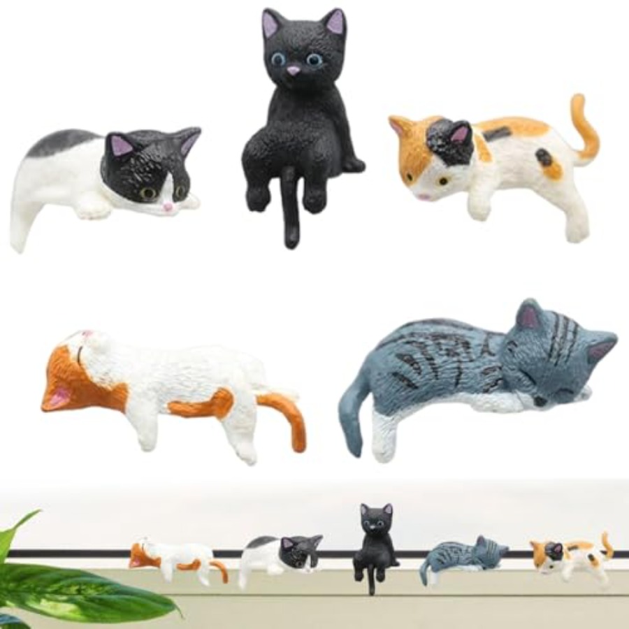 Miniature Cute Cat Figurines,  - đánh giá và giá Bonsai Garden Japan