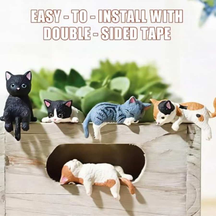 Miniature Cute Cat Figurines,  - đánh giá và giá Bonsai Garden Japan