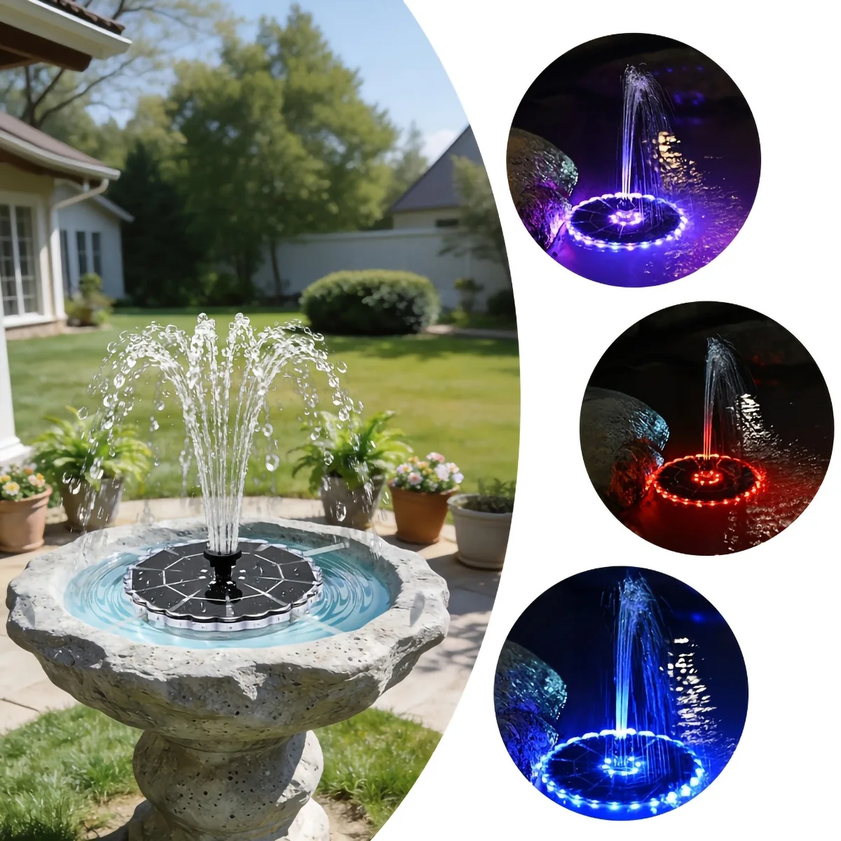 3.5W Outdoor Solar Fountain fo - đánh giá và giá Bonsai Garden Fountain
