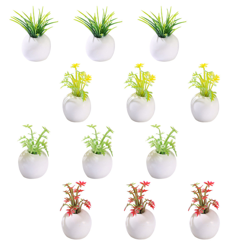 12Pcs Miniature Potted Plants  - đánh giá và giá Bonsai Garden Europe