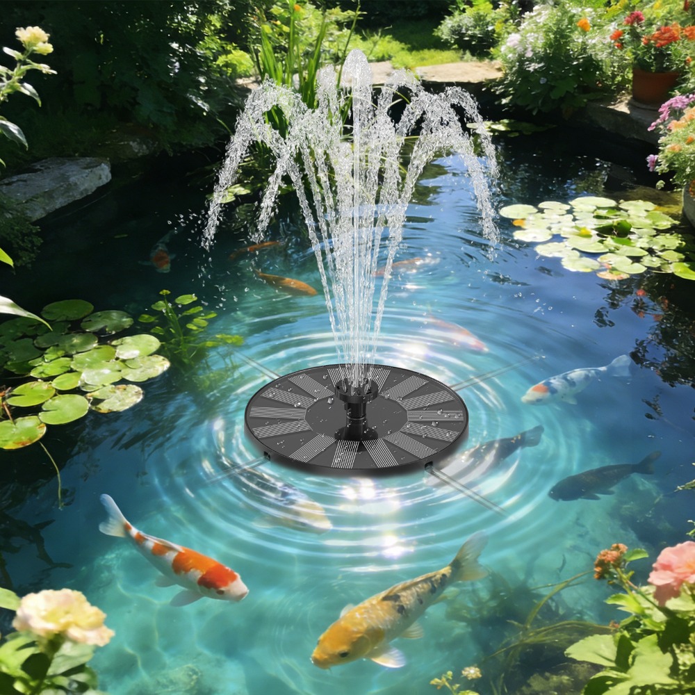 New 1.4W Solar Fountain Stable - đánh giá và giá Bonsai Garden Fountain