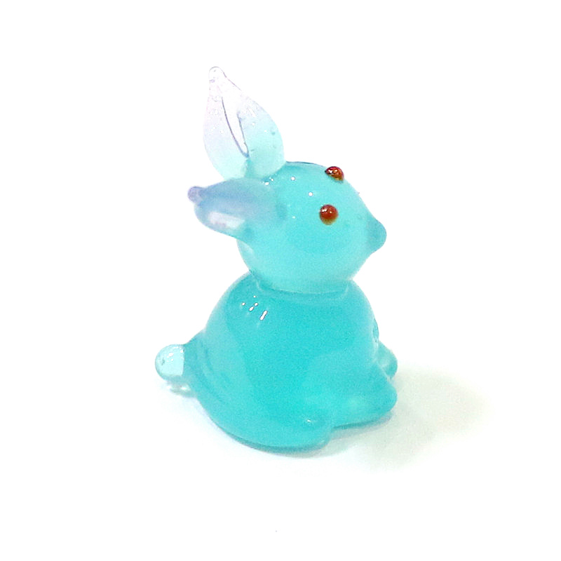 2pcs Mini Glass Bunny Figurine - đánh giá và giá Bonsai Garden Japan
