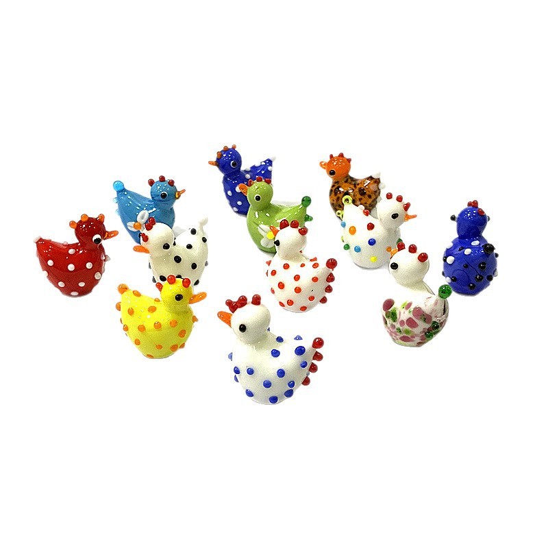 2PCS Handmade Cute Glass Chick - đánh giá và giá Bonsai Garden Japan