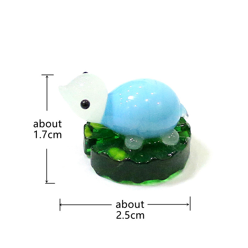 2pcs Colorful Mini Turtle Stat - đánh giá và giá Bonsai Garden Japan