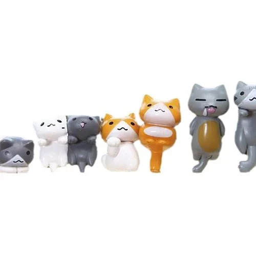 6Pcs/Set Cartoon Lucky pvc Cat - đánh giá và giá Bonsai Garden Japan